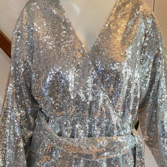 ANTHROPOLOGIE Lisabette Sequined Mini Dress - Picture 7 of 7